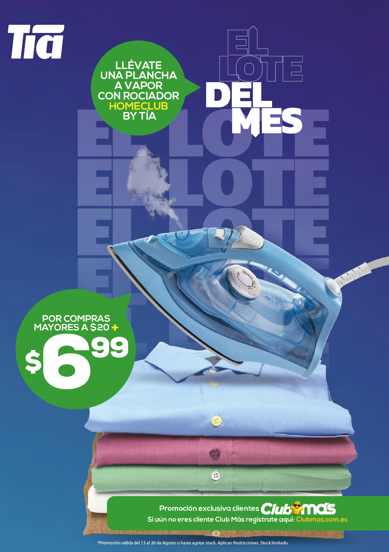 LOTE DEL MES - PLANCHA